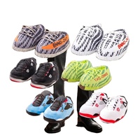 Chaussons de sport en caoutchouc à semelle fourrée unisexe, pantoufles chaudes et douillettes pour l'intérieur, hiver, maison