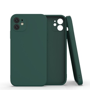 Fundas de Silicona para <span class=keywords><strong>iPhone</strong></span> 15 Pro Max, 17 Air, 16e Plus, 14, 11, 12, 13, <span class=keywords><strong>Funda</strong></span> Protectora de TPU Suave, Color Mate, Antigolpes, para Teléfono Móvil - Product Image 2