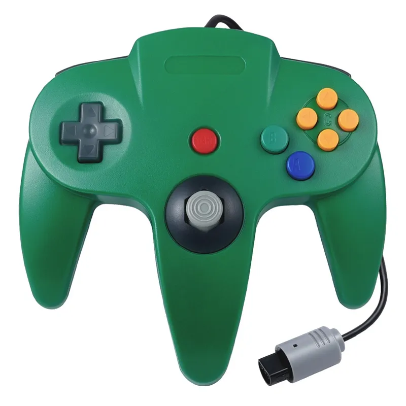 อุปกรณ์เสริมสำหรับเกมแบบมีสาย,จอยสติ๊กเกมแพดสำหรับควบคุม Nintendo 64 N64