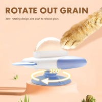 Jouet interactif de puzzle de chien de chat de forme de fusée de boule d'alimentation de fuite rotative de vaisseau spatial