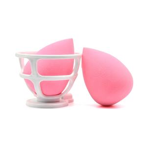 JLY Venta al por mayor promocional logotipo personalizado Material maquillaje Etiqueta Privada licuadora redonda <span class=keywords><strong>Xxl</strong></span> Rosa esponja de maquillaje de microfibra - Product Image 4