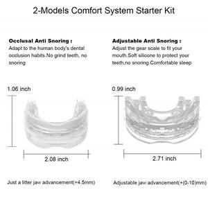 2024新しいデザインいびき装置の停止いびきマウスピースの停止快適な歯ぎしりナイトスリープマウスガードマウスガード - Product Image 3