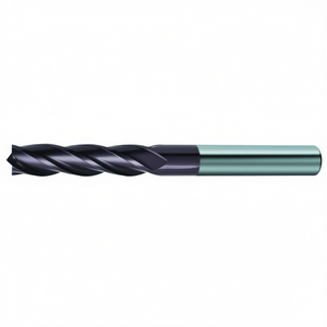Fresa de carburo estándar Ttake Ta1410, helicoidal de 30 grados, 4 filos, serie extra larga, recubierta con Nano TiAln - Product Image 2