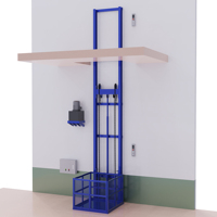 Kleiner Vier-Säulen-Elektro-Lastenaufzug 3m 5m 6m 8m 9m 10m 12m Hydraulischer Frachtlift