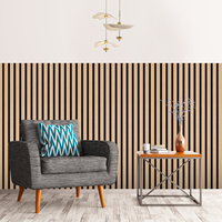 Nouveau produit 2026 : Panneau mural auto-adhésif à lattes, carrelage en bois à peler et coller pour bureau, salon, chambre, décoration intérieure