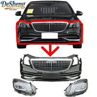 Suku Cadang Mobil Rekondisi untuk Mercedes-Maybach S400, S450, S500, W222, W223 Bagian Depan, Bumper Mobil, Grille, Lampu LED, Radiator, Fender
