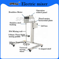 SPALL 2025 mélangeur de shampooing liquide le plus populaire 100L 200L chariot Type SUS304 mélangeur de savon électrique pour machines chimiques