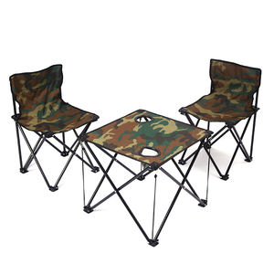 Ensemble de chaises doubles d'extérieur portables Ensemble de chaises de tables pliantes de pique-nique de voyage de <span class=keywords><strong>camping</strong></span> - Product Image 2