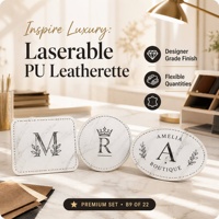 Cuir synthétique imperméable blanc marbré/noir PU 12x24 pouces avec adhésif pour patchs de chapeaux et porte-clés, gravure laser