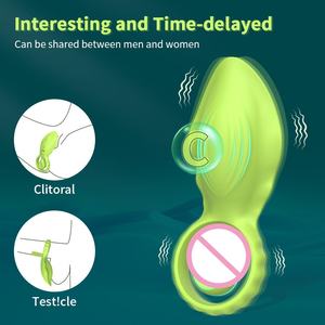 Anneau vibrant pour pénis avec anneau pénien pour couples, stimulateur clitoridien et du périnée, vibromasseur, jouet sexuel pour homme, jouet sexuel pour adultes - Product Image 2