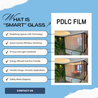 Film intelligent électrochromique auto-adhésif PDLC pour vitres, film teinté intelligent PDLC, film intelligent pour fenêtres coulissantes
