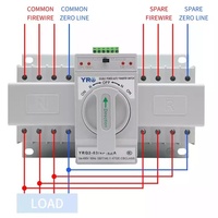 Certificat CE Commutateur de transfert manuel automatique intégré à double alimentation Ventes directes Contrôleur de générateur 2-4P 63A 400V