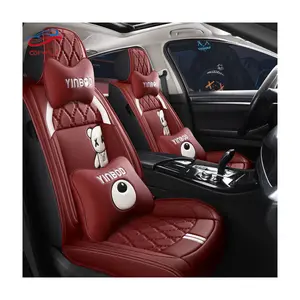 Qiyu Fabriek 1Set Luxe Auto Beschermer Volledige Set Van Lederen Stoelbekleding Voor De Meeste Vijf Stoelen Universeel Geschikt Voor Honda Corolla Modellen