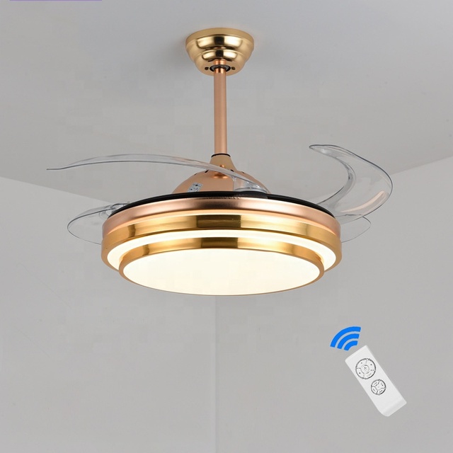 New 42-Inch Ceiling Fan Light with Remote Control 6-Speed Smart Dimmable LED for Home Office & Modern Indoor Decor