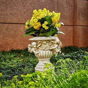 Urna clásica de querubín para jardín, estado de Ángel, macetas de fibra de vidrio con orificio de drenaje para todas las plantas de la <span class=keywords><strong>casa</strong></span>, decoración de Patio - Product Image 3