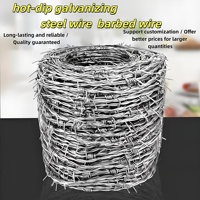 Fil barbelé concertina double torsion en acier galvanisé et recouvert de PVC, clôture de sécurité agricole à lame simple