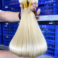 Ekstensi rambut tidak terlihat 24 inci 613 bundel rambut pirang murah panjang India Vietnam rambut manusia mentah 12a Vendor untuk wanita
