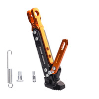 Béquille latérale réglable pour moto et véhicule électrique, repose-pied simple latérale modifiée pour scooter, en alliage d'aluminium