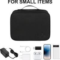 Sac organisateur de câbles électroniques double couche, étanche, portable, pour accessoires technologiques de voyage