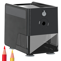 Taille-crayon électrique automatique de bureau en gros avec lame spirale pour crayons de couleur de 6 à 8 mm, idéal pour l'école et le bureau