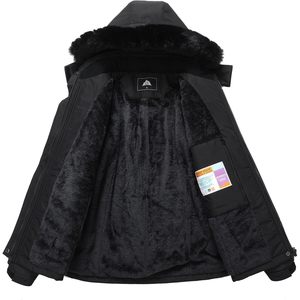 Moerdeng Women's Insulated Ski <b>Jacket</b> <b>Waterproof</b> Winter Coat Synthetic Fill Snowboarding Hiking Outerwear - Product Image 3