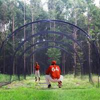Cages de frappe de baseball portables 3*4*2.8m, Cage de frappe de baseball 6*4*2.8m, Filet de protection pour cage de cricket pour l'entraînement en extérieur