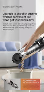 3-en-1 Ultra Long Runtime Silent Blow-Suction Vacuu integrado portátil multiusos Car Home carga a la Hora de Carga ABS Color negro - Product Image 5