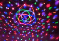 Venta al por Mayor de Luces LED de Discoteca de Alta Calidad MP3 RGBYWP 6 *1w, Bola Mágica de Cristal con Proyector de Luz Activado por Sonido