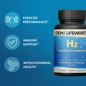 Lifeforn OEM H2 hidrogen molekul dengan Elemental Magnesium latihan kinerja suplemen dukungan kekebalan tubuh mitokonal Kesehatan - Product Image 3