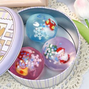 ลูกบอลบีบคลายเครียดคุณภาพสูงใสพิเศษ น้ำมันมะพร้าว ของเล่นบีบคริสต์มาสแบบนุ่ม ของเล่นบีบคริสต์มาสแบบใหม่ <span class=keywords><strong>วา</strong></span>สลีน ของเล่นบีบคริสต์มาสสำหรับเป็นของขวัญ - Product Image 1