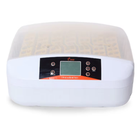 Mini incubateur d'oeufs de poule de marque pour 56 oeufs fonction de test LED matériau PP 220V pour canard dinde autruche oie nouvel état