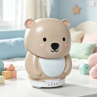 Diffuseur humidificateur évaporatif en forme d'animal, aromathérapie, lumière LED multicolore, fonction de minuterie, faible bruit, portable, pour la maison