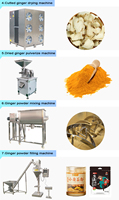Séchoir à piment séché commercial gingembre broyeur de curcuma rectifieuse paprika ail gingembre oignon taille moyenne