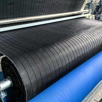 Tapis de drainage en géogrille 3D populaire, largeur du rouleau 2m-2.5m, pour le drainage de la base de la route, géotextile avec anneaux
