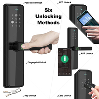 Cerradura Inteligente Zigbee con Huella Dactilar, Contraseña, WiFi, App, Entrada sin Llave Biométrica, Cerrojo Inteligente para Control de Acceso en Hogares, Hoteles, de Acero/Aluminio