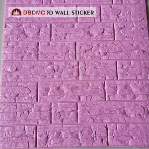 3D PE espuma azulejo de vinilo en relieve pegatinas de <span class=keywords><strong>pared</strong></span> - Product Image 2