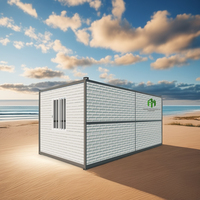 Panneau sandwich EPS résistant aux séismes à bas prix, logement préfabriqué en conteneur, bureau moderne à faible coût, maison pliable