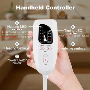 <strong>Electric</strong> <strong>Heating</strong> <strong>Pad</strong> 6 Heat Settings Auto Shut Lightweight Overheat Protection for Back/Neck/Knee/Arms/Legs/Shoulder - Product Image 5