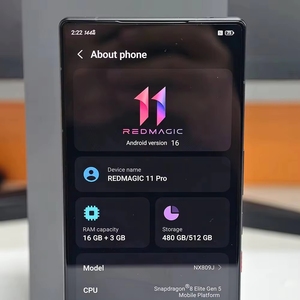 Nebla Red Magic 11 Pro Snapdragon 8 Gen5 120W ชาร์จเร็วโทร<span class=keywords><strong>ศัพท์</strong></span>เล่นเกม - Product Image 5