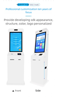 à commande automatique pour PC à écran tactile debout de 32 pouces, Kiosque interactif d'imprimante Android POS en libre-service