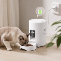 Distributeur automatique de nourriture pour animaux de compagnie 2L Wifi, double alimentation, pour chat et chien, vente en gros, dropshipping FBA