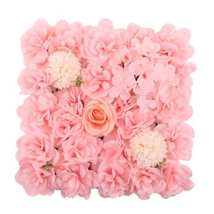 Muro de Flores Artificiales para Decoración de Bodas, Cuadrado de 35 cm, Rosas y Hortensias de Plástico y Seda, Reutilizables, Accesorios para Fotografía en Exteriores - Product Image 5