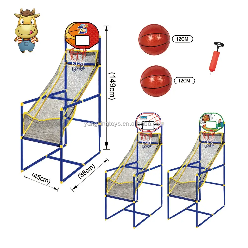 Set mainan basket dalam ruangan anak, Set mainan latihan dalam ruangan, menembak anak, Game basket kualitas tinggi