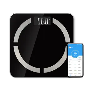 Canny 397b/180kg peso corporal digital, eletrônico barato, peso de gordura corporal azul-dente 4.0 app, balança inteligente