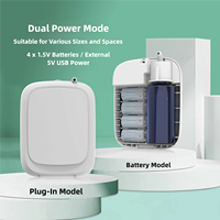 Diffuseur d'arômes intelligent à commande par batterie, sans eau, à huile essentielle, personnalisé OEM, pour hôtel commercial, machine à parfum murale