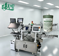 Équipement automatique de codage laser UV et de correspondance de codes pour les bouteilles de produits chimiques quotidiens avec lecture de codes QR internes et externes
