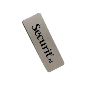 Nameplate OEM Personalized Logo Brushed Printing Aluminium Name Plate Metal Anodized Nameplate Metallic Name Plaque Sticker