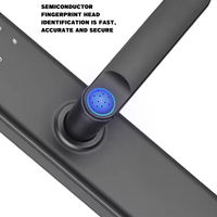 Elock Es28f Elektronische Deadbolt Smart Home Luxe Stalen Slot Houten Deur Tuya Wifi App Smartlocks Slimme Deurslot