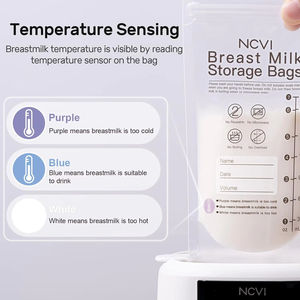 NCVI <span class=keywords><strong>Sac</strong></span> de stockage de lait maternel pré-stérilisé de qualité alimentaire sans BPA 200ml <span class=keywords><strong>pour</strong></span> nouveau-né - Product Image 3