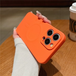 Colorful Liquid Silicone Phone <b>Case</b> for iPhone 16 Pro Max 15 Plus 14 12 13 11 Pro X XS Max 7 <b>Wireless</b> <b>Charge</b> Magnetic TPU Cover - Product Image 6